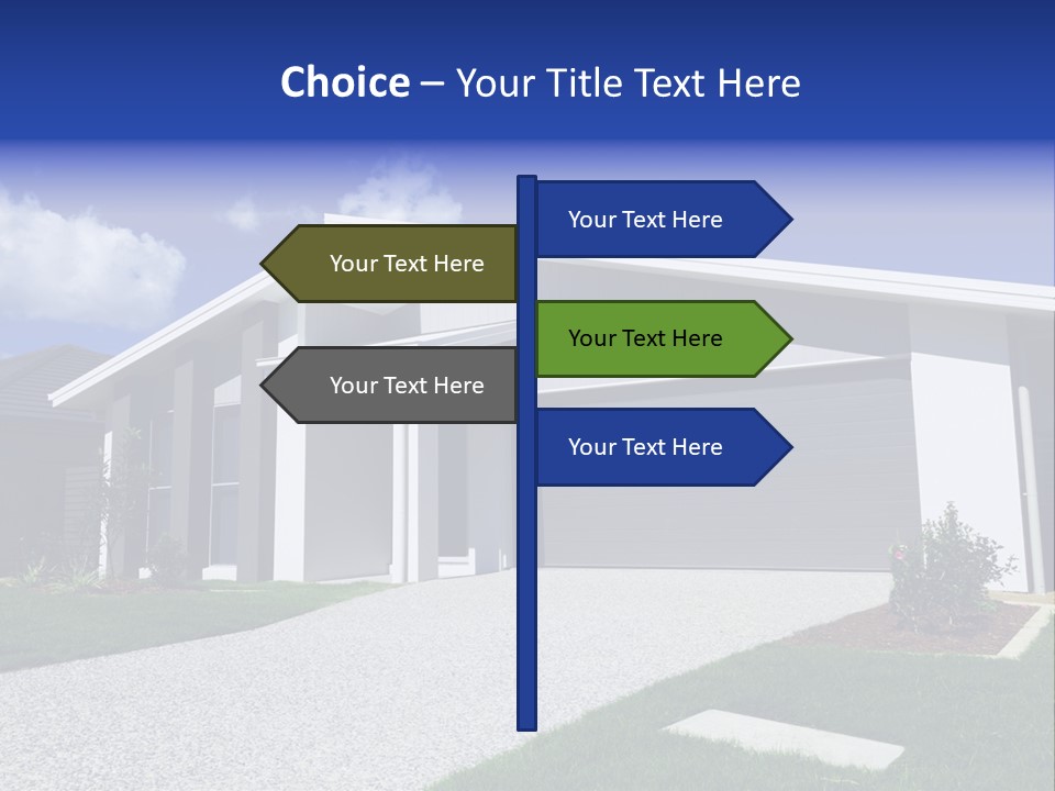 Blue Living Grey PowerPoint Template