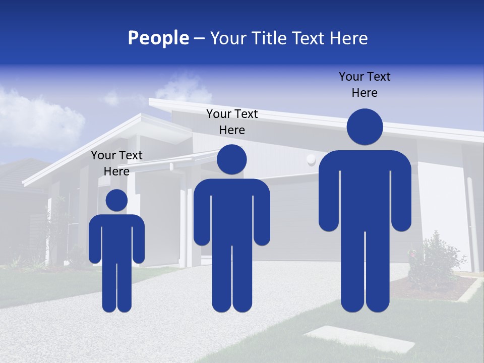 Blue Living Grey PowerPoint Template