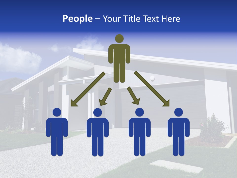 Blue Living Grey PowerPoint Template