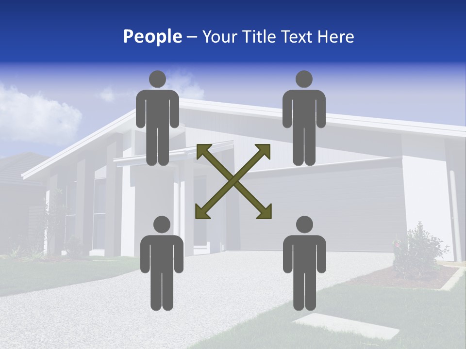 Blue Living Grey PowerPoint Template