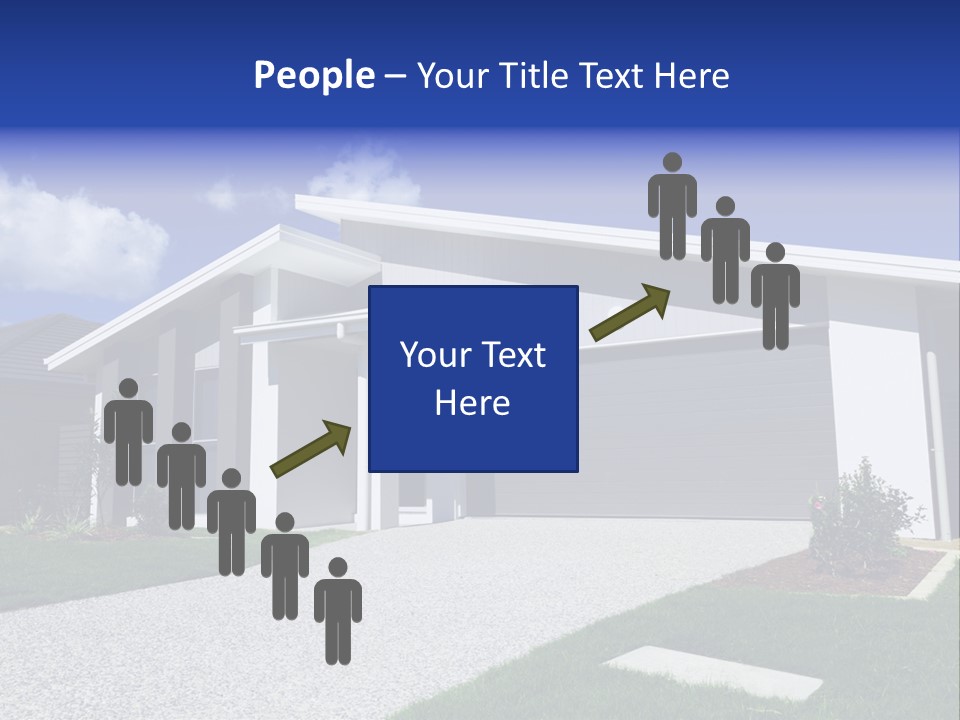 Blue Living Grey PowerPoint Template