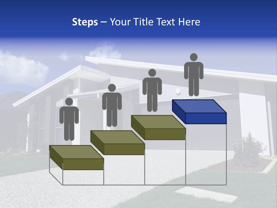 Blue Living Grey PowerPoint Template