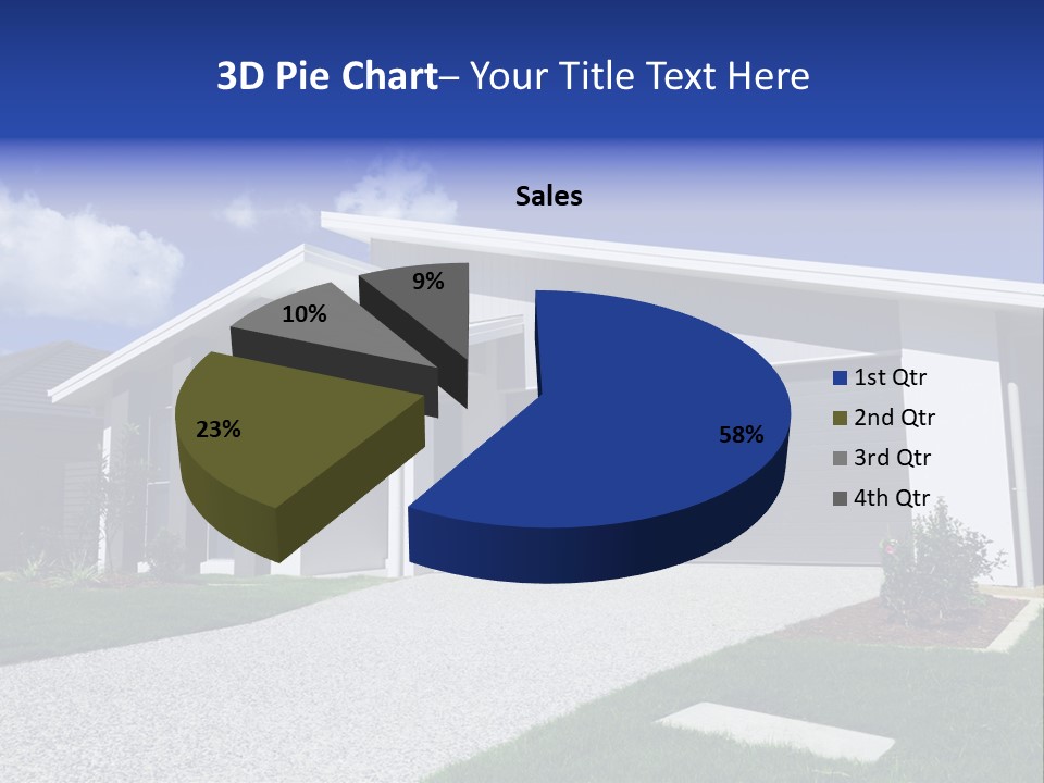 Blue Living Grey PowerPoint Template