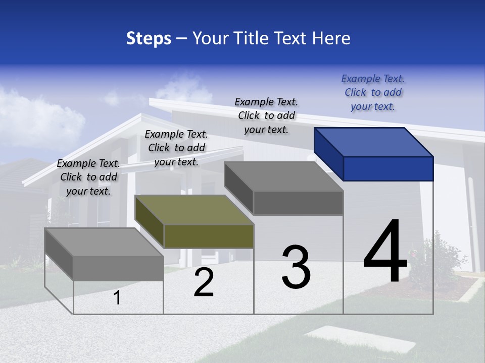 Blue Living Grey PowerPoint Template