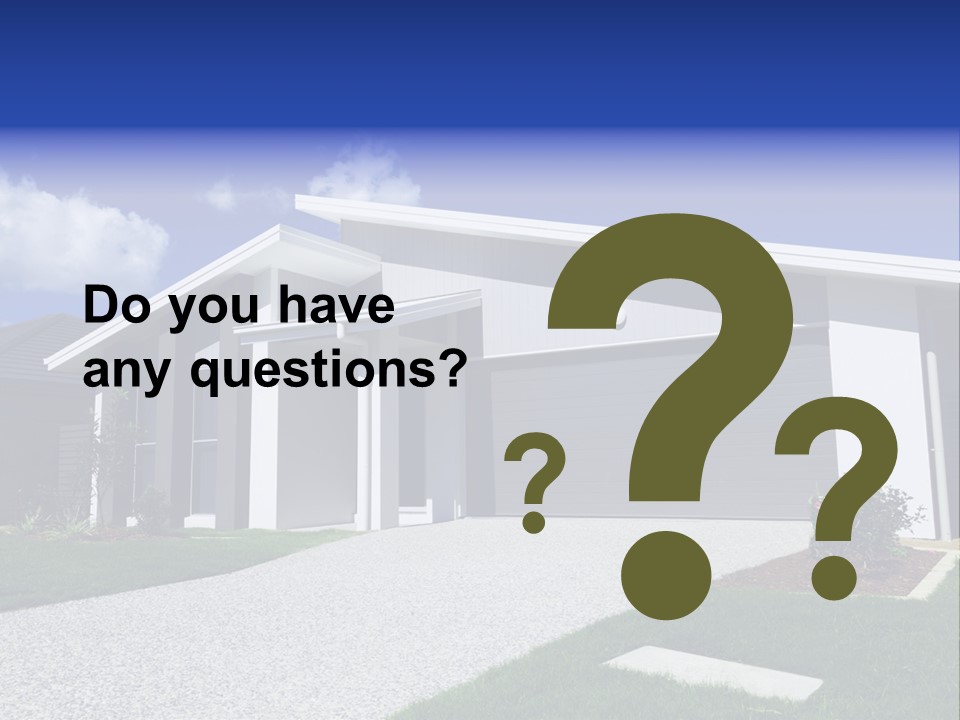 Blue Living Grey PowerPoint Template