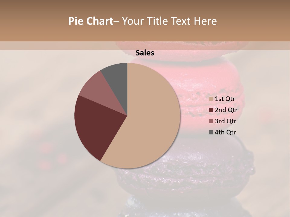 A Stack Of Colorful Macaroons Sitting On Top Of Each Other PowerPoint Template