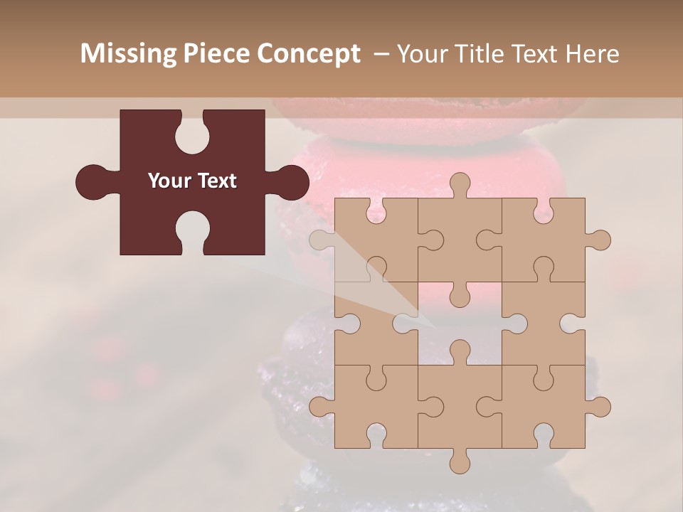 A Stack Of Colorful Macaroons Sitting On Top Of Each Other PowerPoint Template