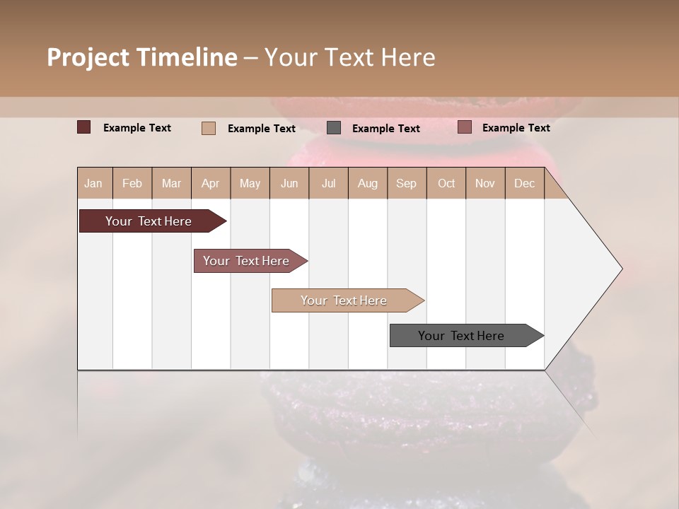 A Stack Of Colorful Macaroons Sitting On Top Of Each Other PowerPoint Template