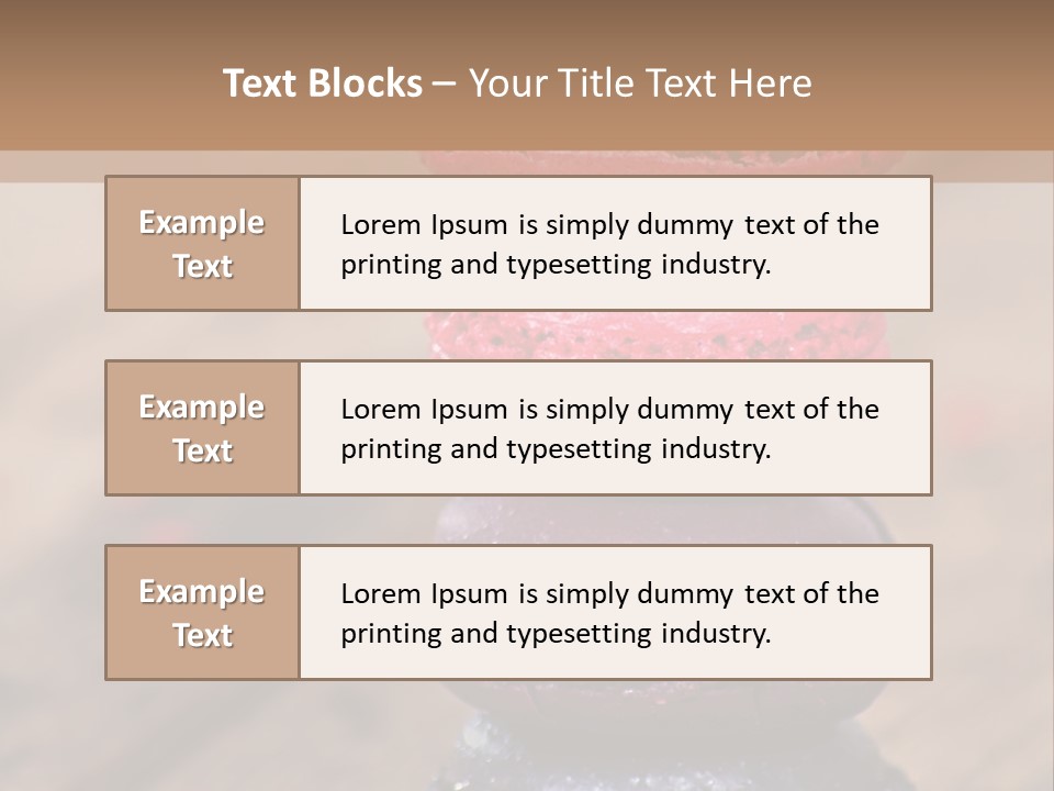 A Stack Of Colorful Macaroons Sitting On Top Of Each Other PowerPoint Template