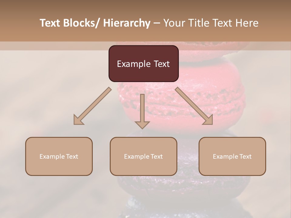 A Stack Of Colorful Macaroons Sitting On Top Of Each Other PowerPoint Template