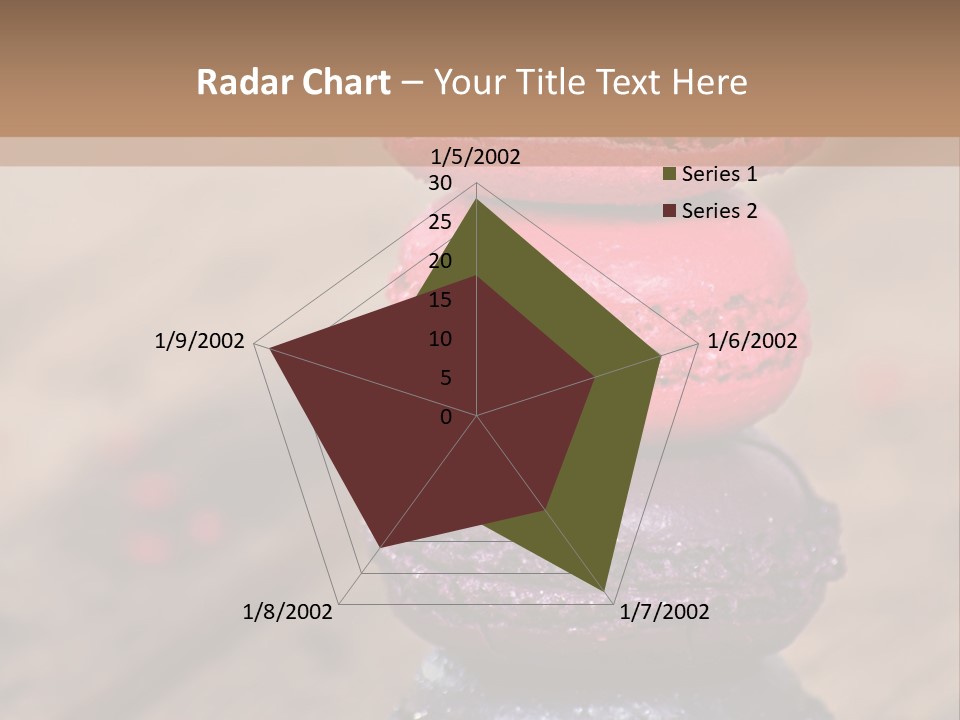 A Stack Of Colorful Macaroons Sitting On Top Of Each Other PowerPoint Template