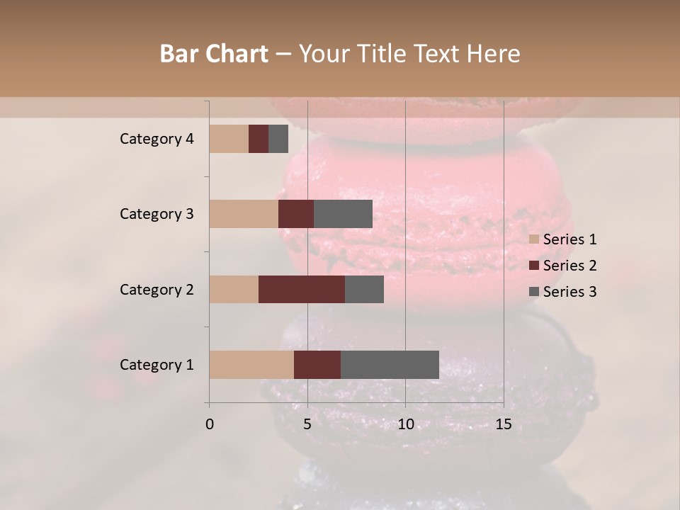 A Stack Of Colorful Macaroons Sitting On Top Of Each Other PowerPoint Template