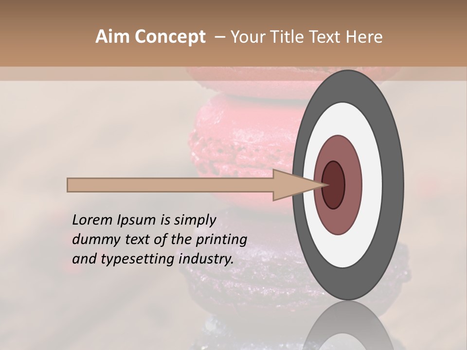 A Stack Of Colorful Macaroons Sitting On Top Of Each Other PowerPoint Template