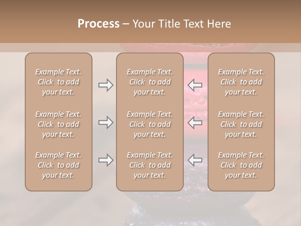 A Stack Of Colorful Macaroons Sitting On Top Of Each Other PowerPoint Template