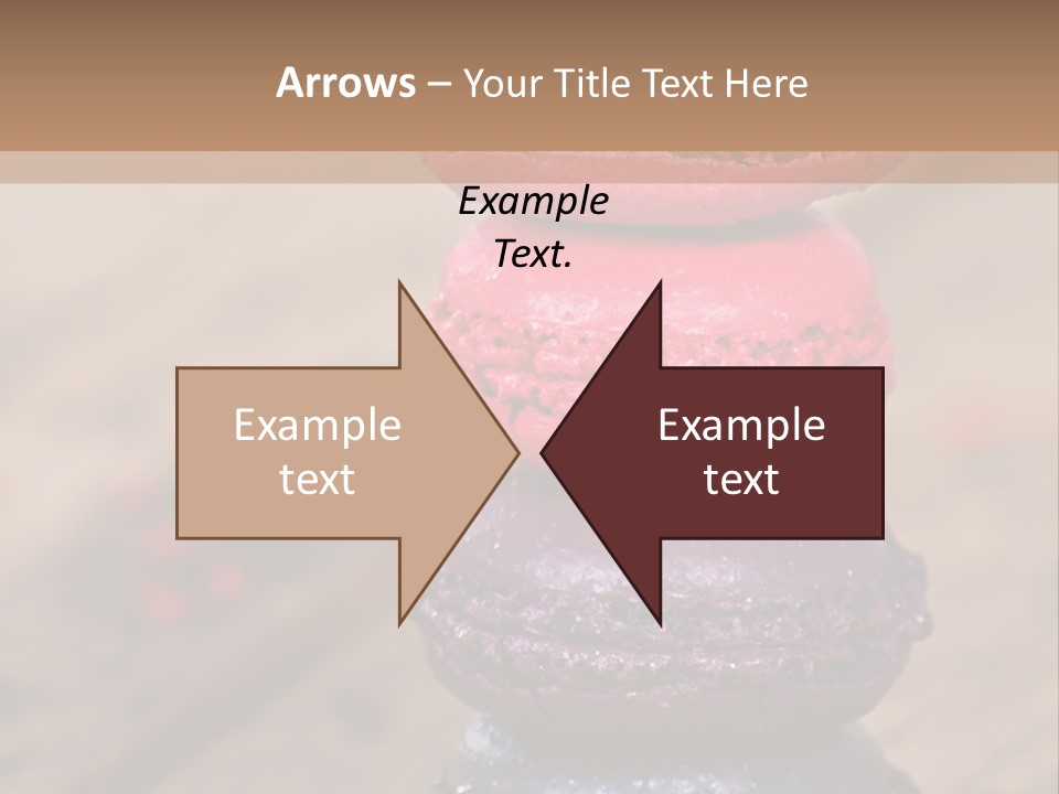 A Stack Of Colorful Macaroons Sitting On Top Of Each Other PowerPoint Template