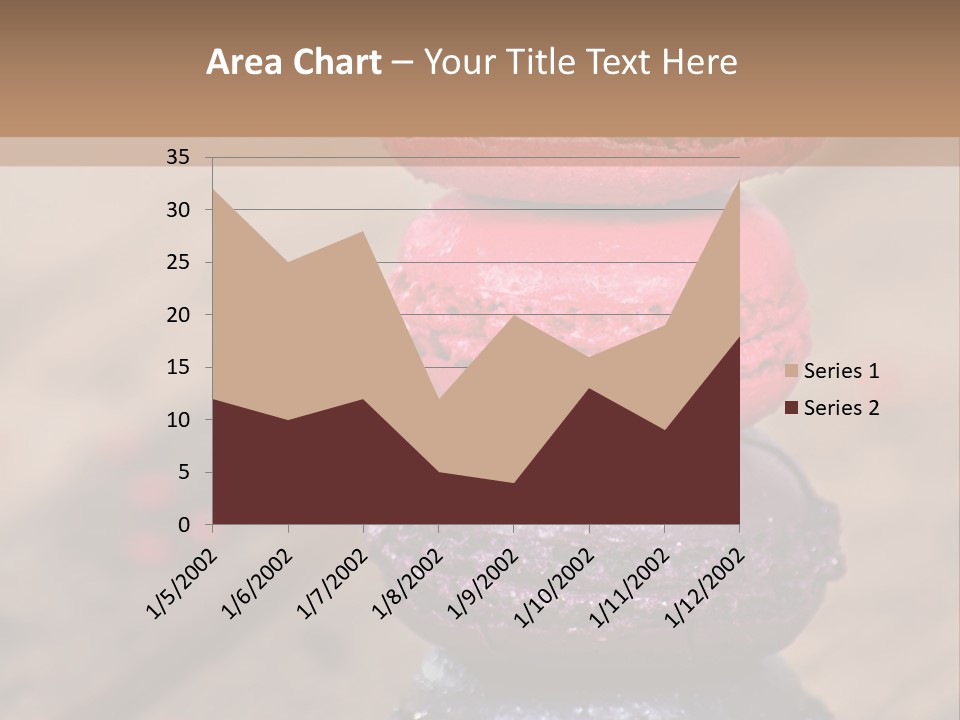 A Stack Of Colorful Macaroons Sitting On Top Of Each Other PowerPoint Template