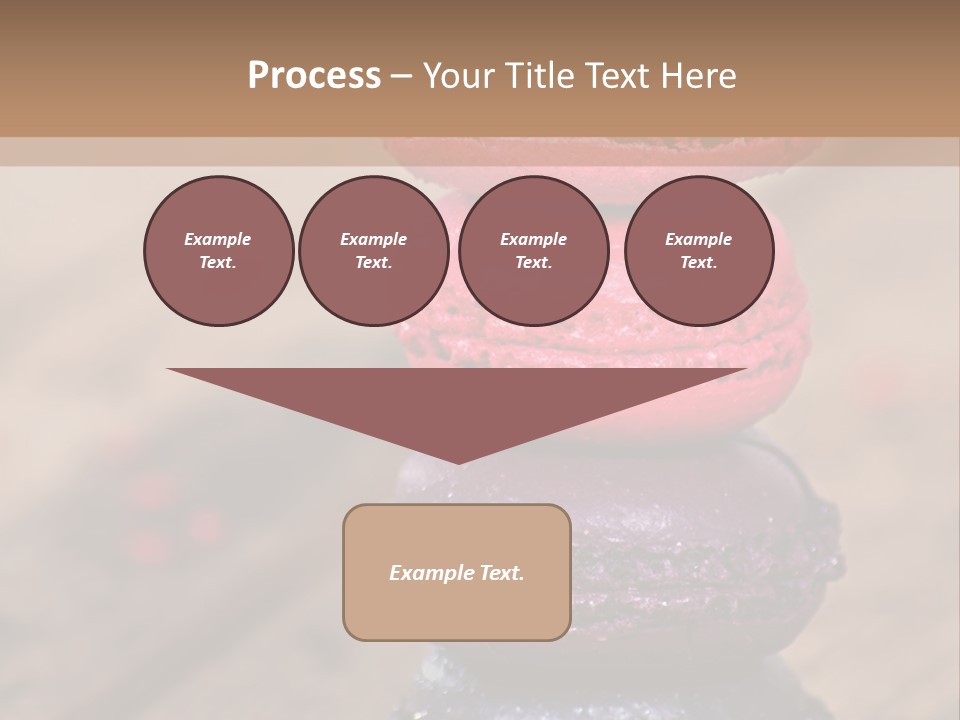 A Stack Of Colorful Macaroons Sitting On Top Of Each Other PowerPoint Template