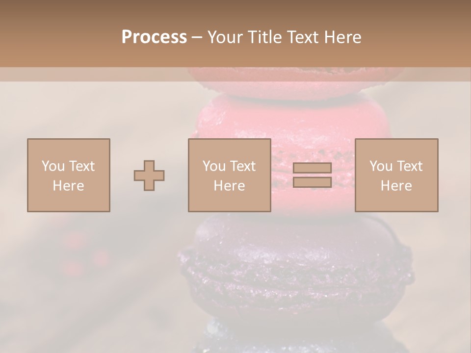 A Stack Of Colorful Macaroons Sitting On Top Of Each Other PowerPoint Template