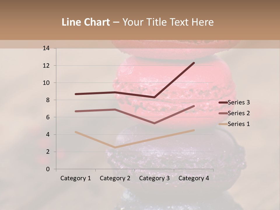 A Stack Of Colorful Macaroons Sitting On Top Of Each Other PowerPoint Template