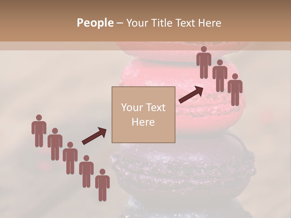 A Stack Of Colorful Macaroons Sitting On Top Of Each Other PowerPoint Template