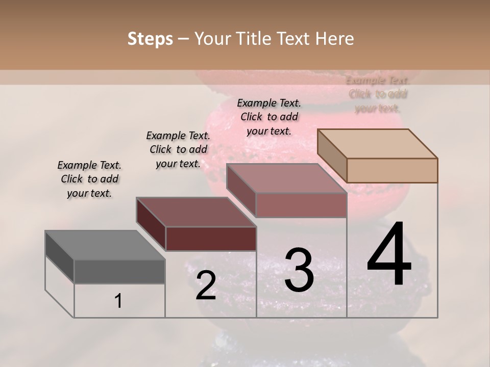 A Stack Of Colorful Macaroons Sitting On Top Of Each Other PowerPoint Template