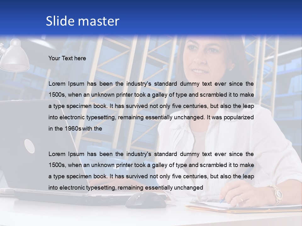 Depot Stock Working PowerPoint Template