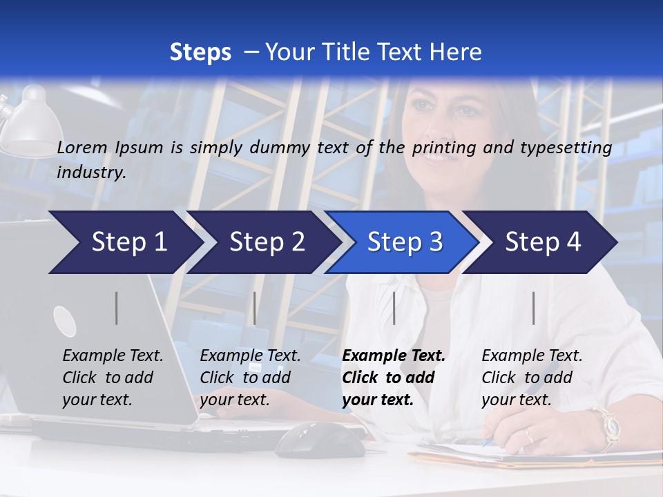 Depot Stock Working PowerPoint Template