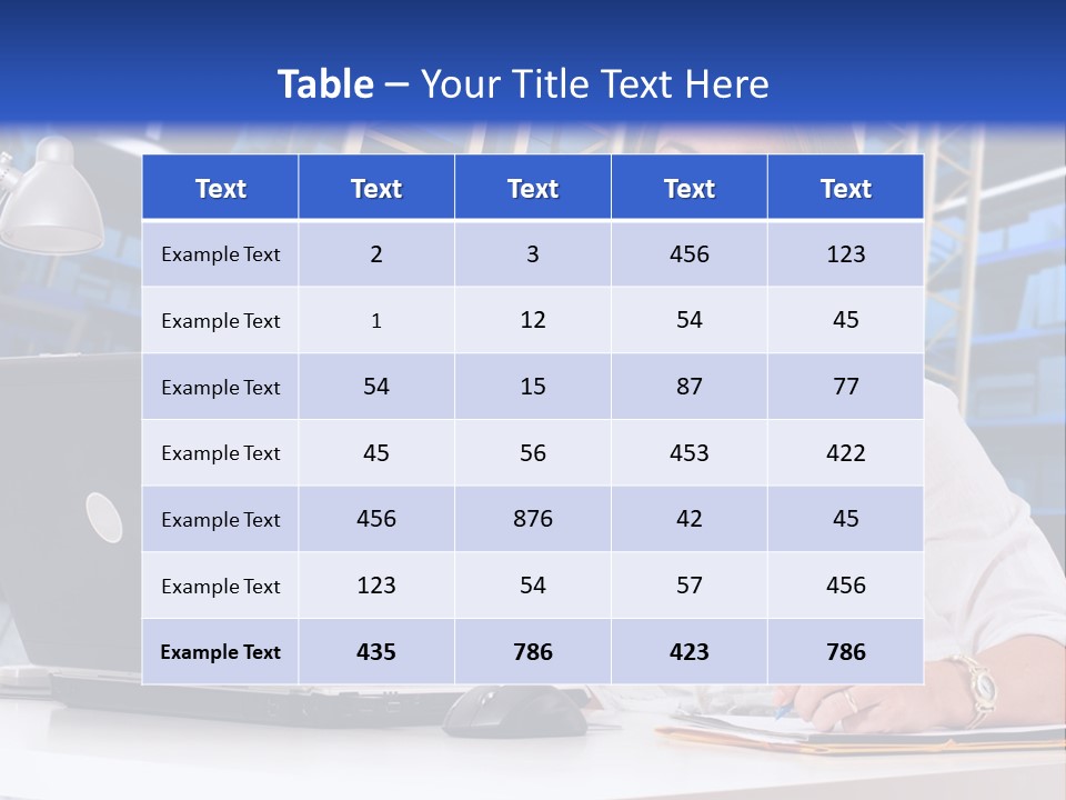 Depot Stock Working PowerPoint Template