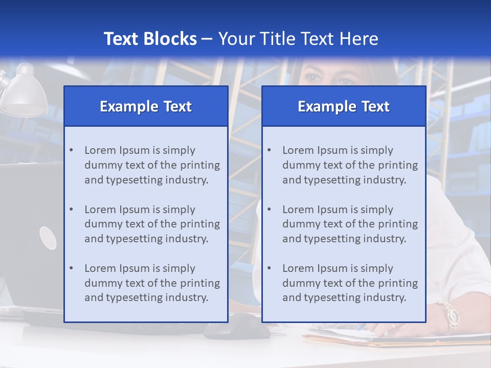 Depot Stock Working PowerPoint Template