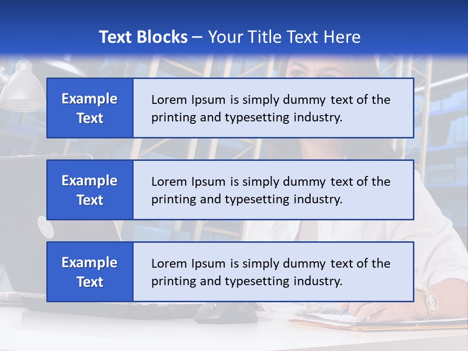 Depot Stock Working PowerPoint Template