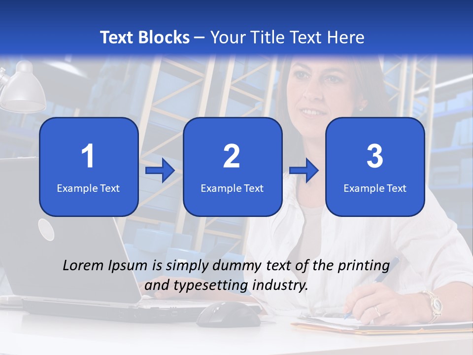 Depot Stock Working PowerPoint Template