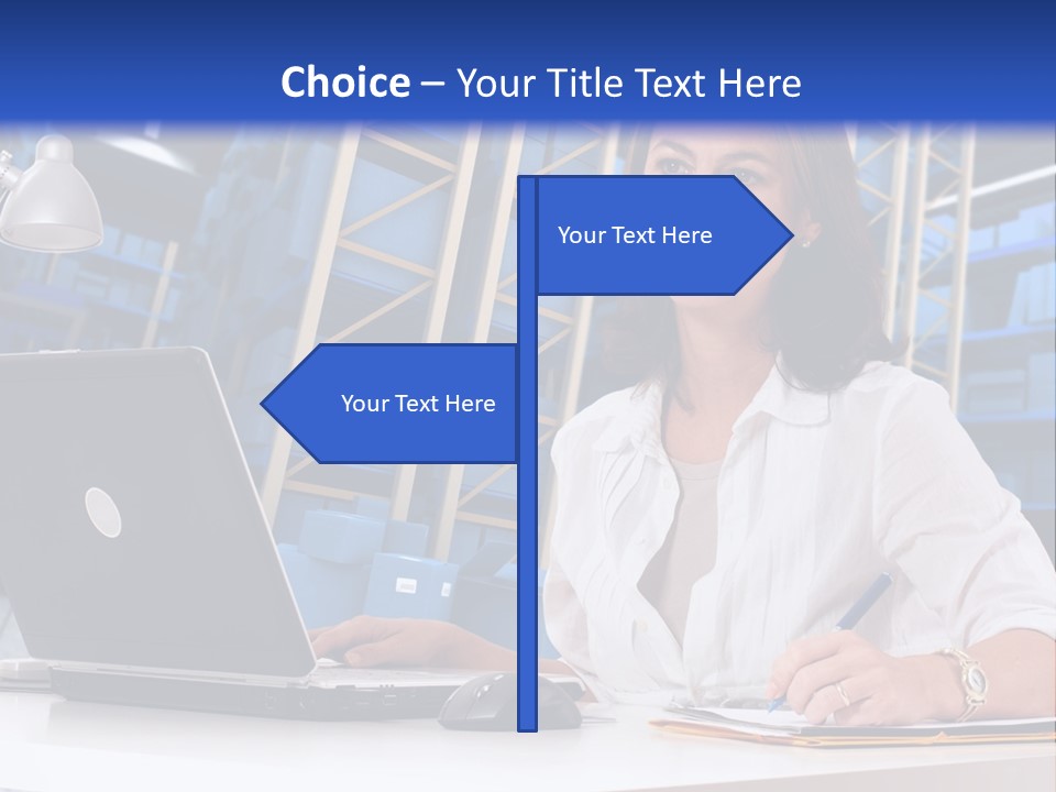 Depot Stock Working PowerPoint Template