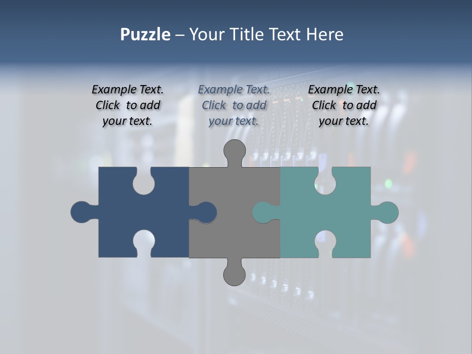 Network Room Data Server Farm PowerPoint Template
