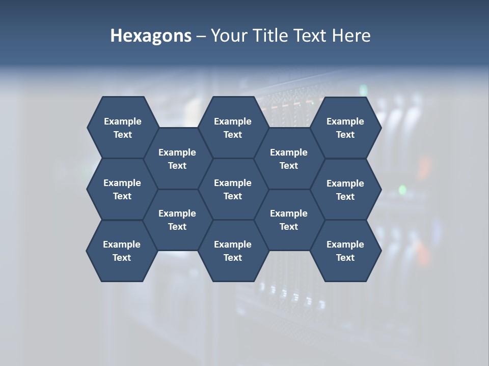 Network Room Data Server Farm PowerPoint Template