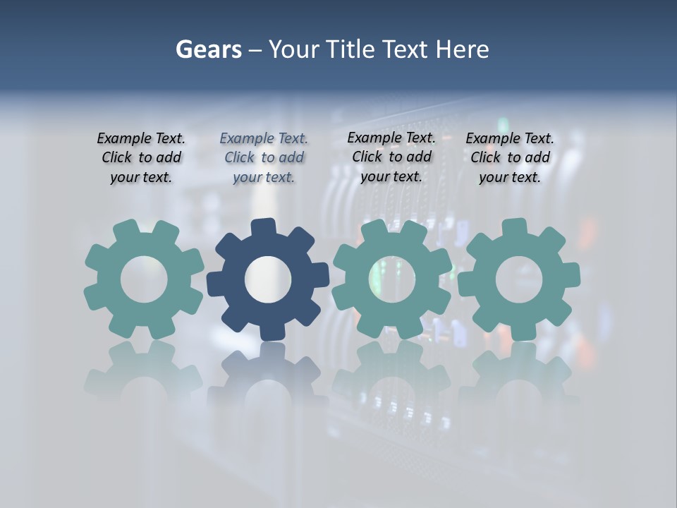 Network Room Data Server Farm PowerPoint Template