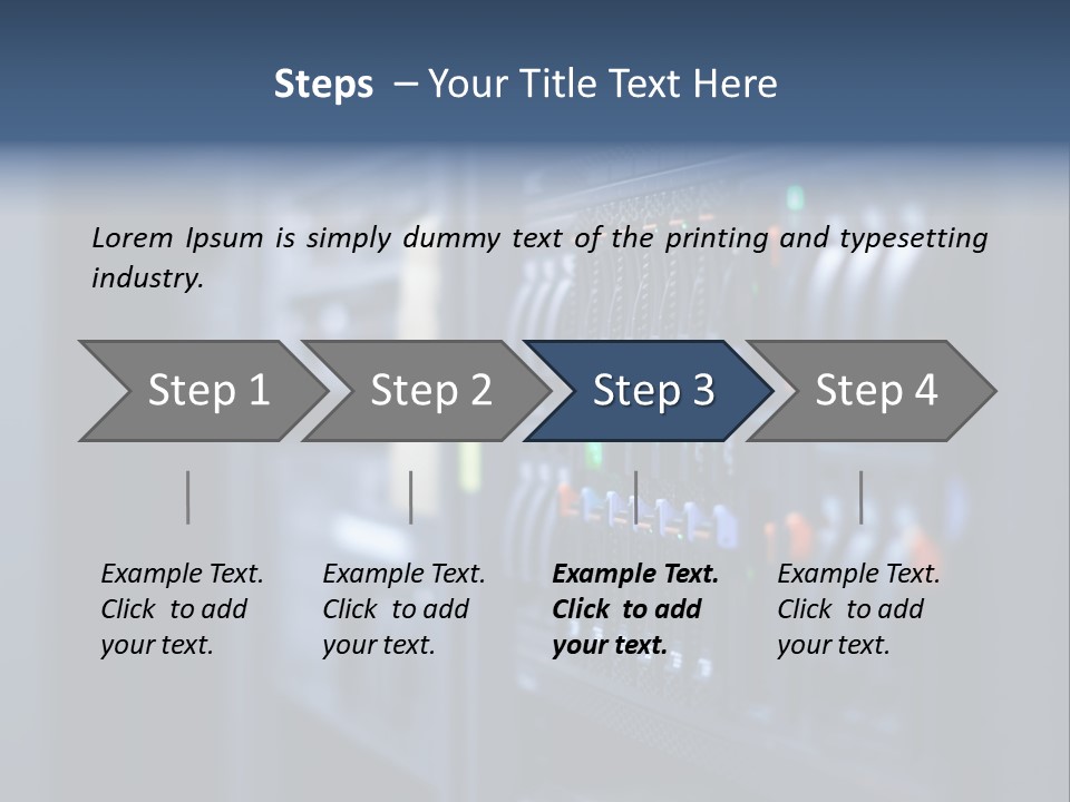 Network Room Data Server Farm PowerPoint Template