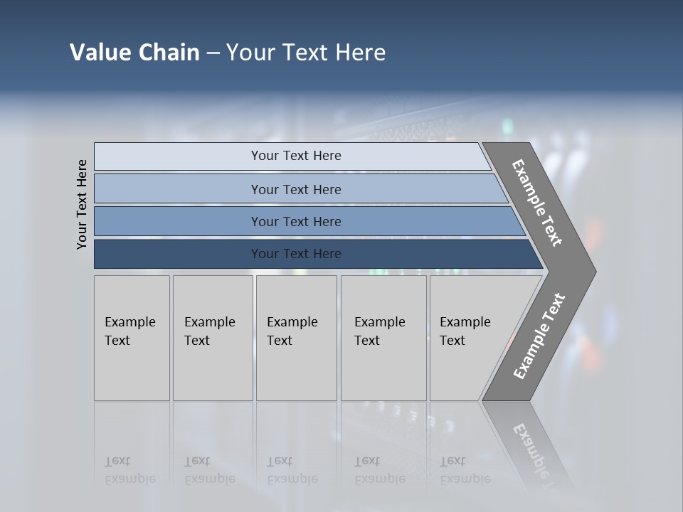 Network Room Data Server Farm PowerPoint Template