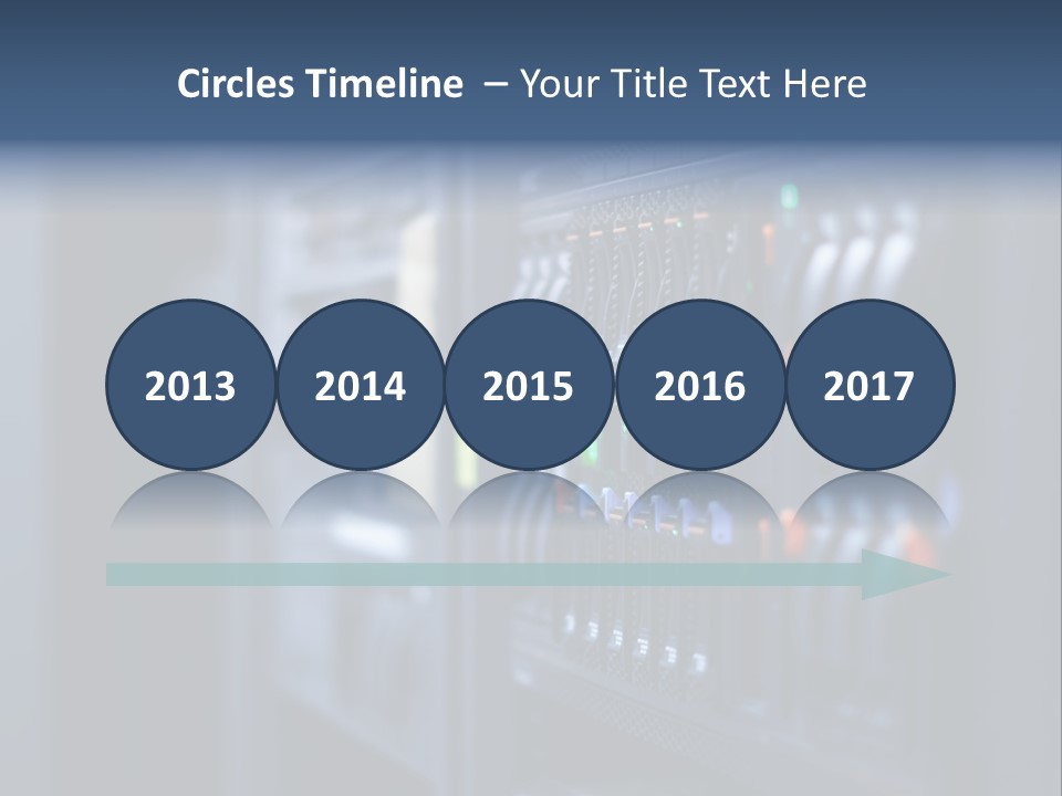 Network Room Data Server Farm PowerPoint Template