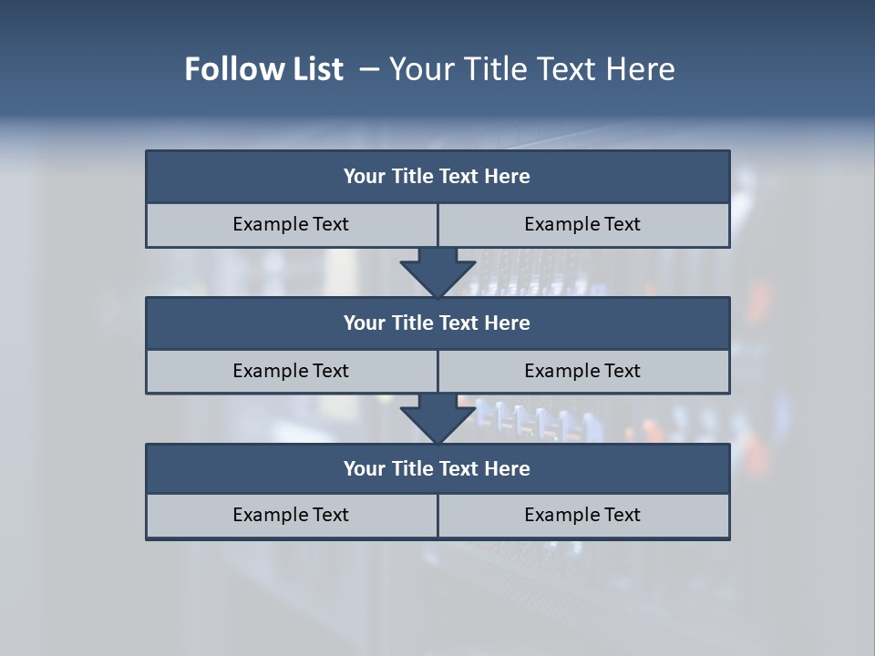 Network Room Data Server Farm PowerPoint Template