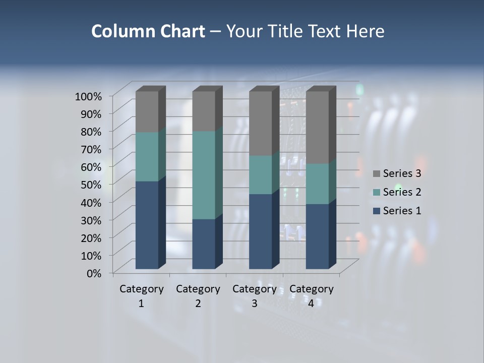 Network Room Data Server Farm PowerPoint Template