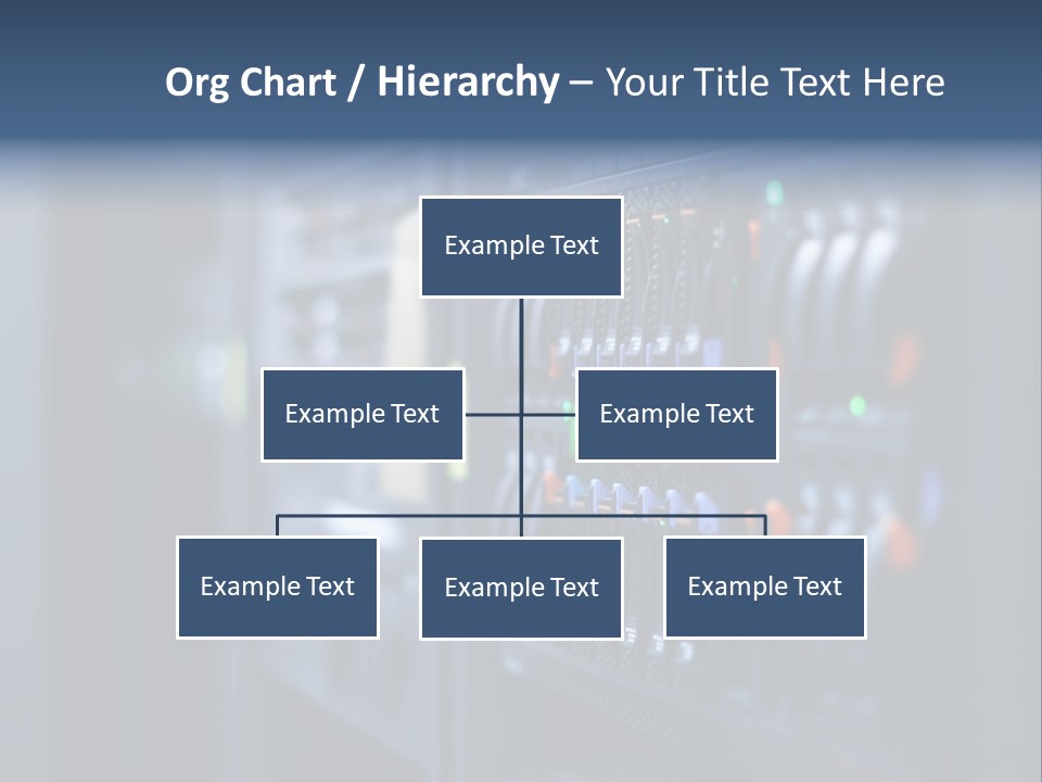 Network Room Data Server Farm PowerPoint Template