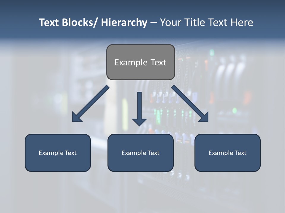 Network Room Data Server Farm PowerPoint Template