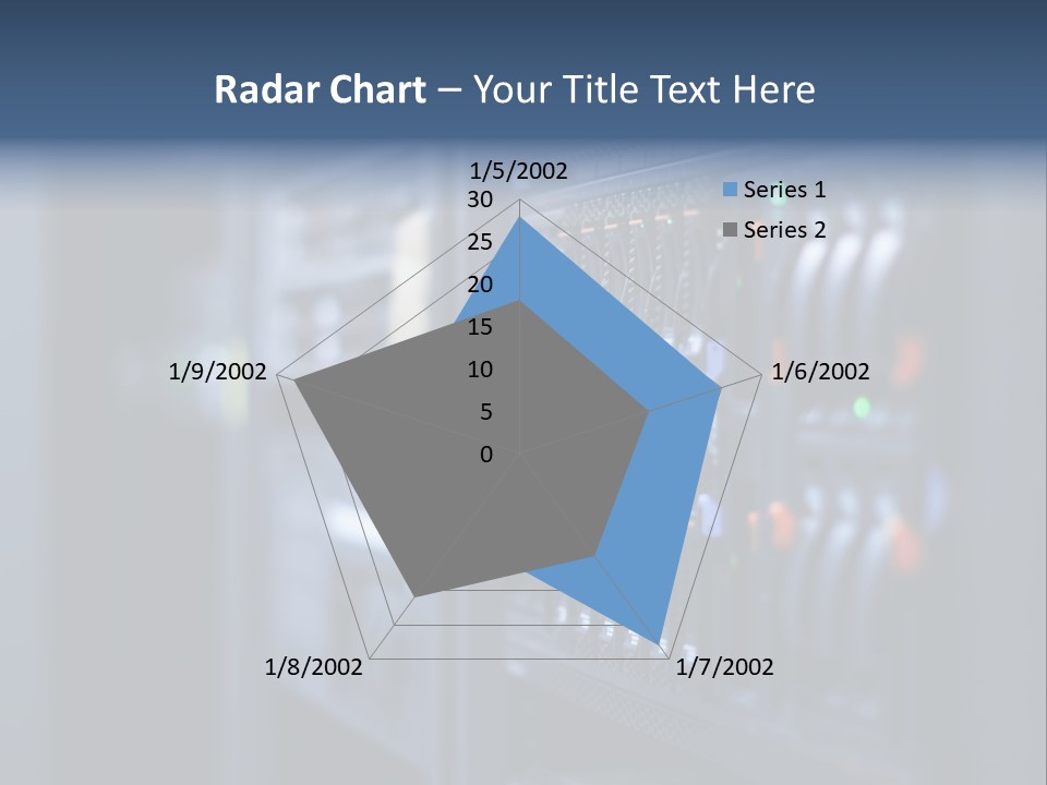 Network Room Data Server Farm PowerPoint Template