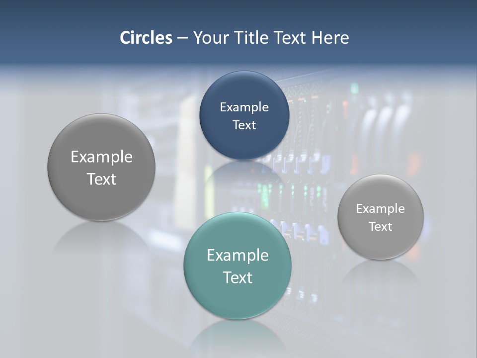 Network Room Data Server Farm PowerPoint Template