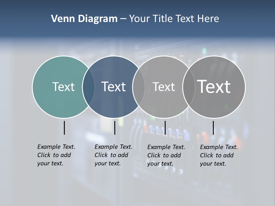 Network Room Data Server Farm PowerPoint Template