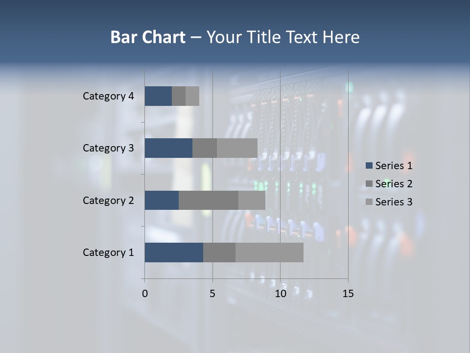 Network Room Data Server Farm PowerPoint Template