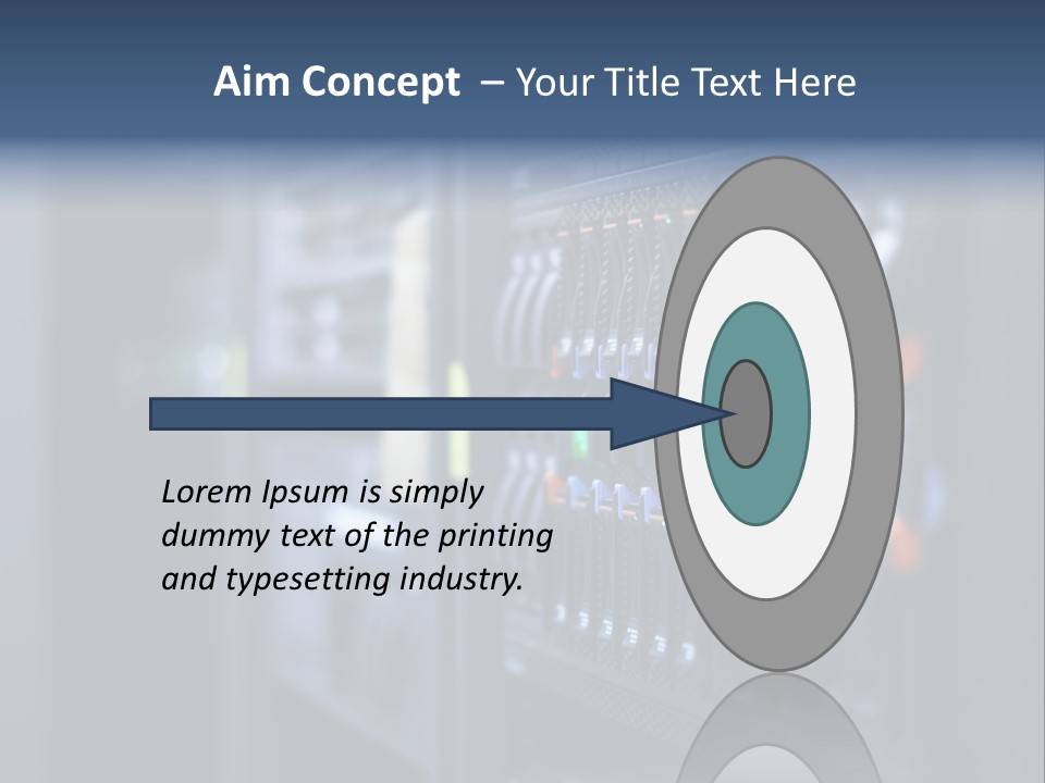 Network Room Data Server Farm PowerPoint Template