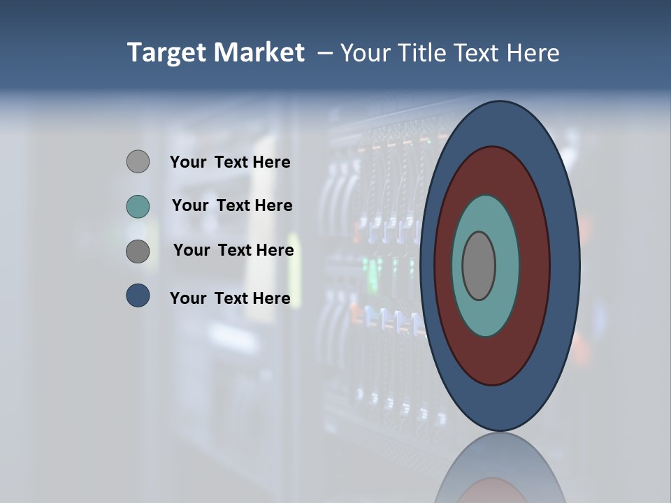 Network Room Data Server Farm PowerPoint Template