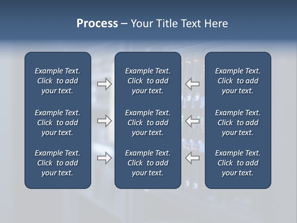 Network Room Data Server Farm PowerPoint Template