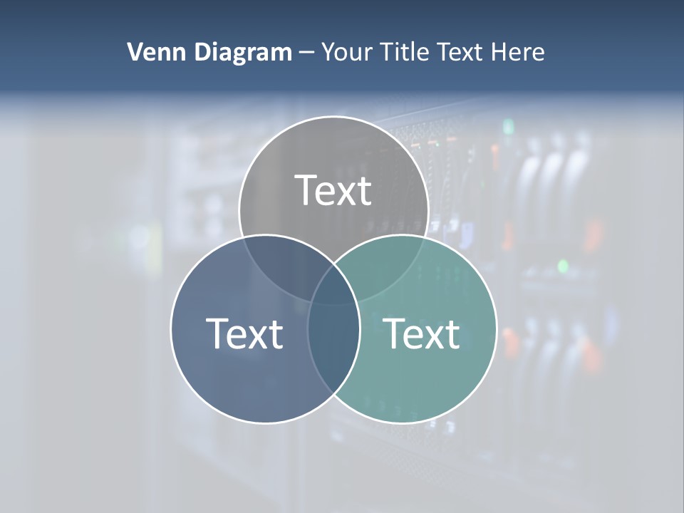 Network Room Data Server Farm PowerPoint Template